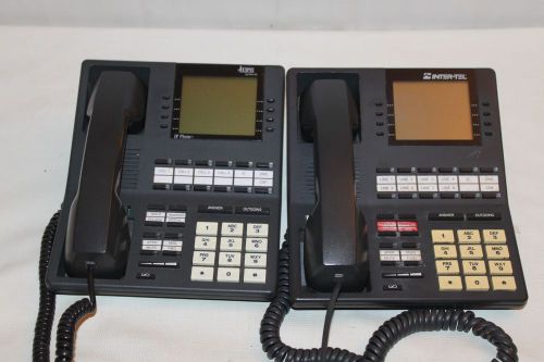 Lot of 2 Inter-Tel Axxess LCD Phone (ONE 550.4500 &amp; ONE 770-4600)