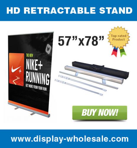 57&#034; Retractable Roll up banner stands