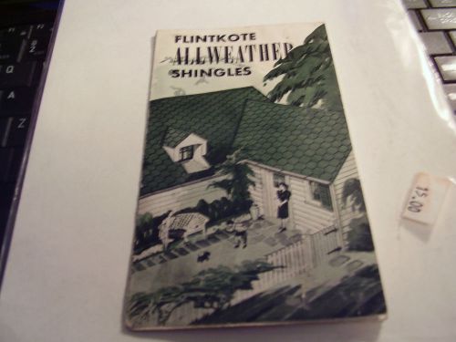Vintage Flintkote Roofing Shingles advertising 1939 Utica,N.Y.Company