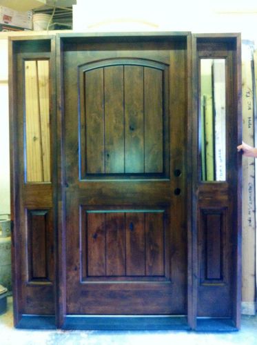 New Construction Front Entry Door with sidelights CLASSIC WOOD FRONT DOORS