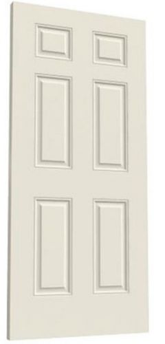 Arlington 6 Panel Raised Moulded Primed Solid Core Interior MDF Wood Doors Slabs