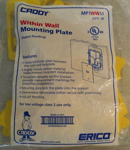 Erico Caddy MP1WWM Within Wall Mounting Plate 1 pc. NEW