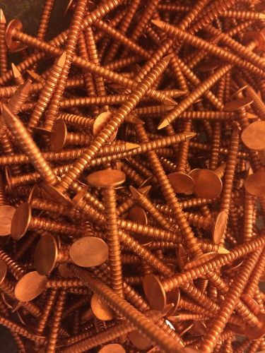 2 1/2&#034; Annular Ring Shank Solid Copper Roofing Nails