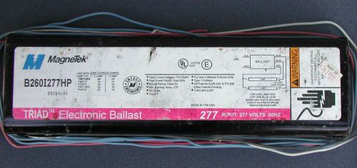 Magnetek Triad B260I277HP 2 Lamp Electronic Ballast 277V New