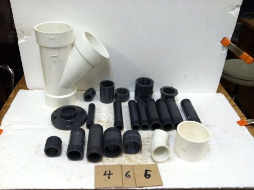 22 piece pvc pipe fitting lot schedule 80 &amp; 40 for sale