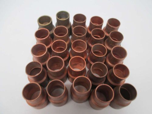 Lot 25 new elkhart products assorted weld copper pipe reducer 1in-3/4in d340484 for sale