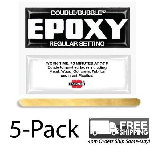 5-pack-double bubble &#034;black label&#034; regular-setting thin epoxy (low viscocity) for sale