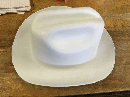 white cowbay hat safety hat osha standards met type 1