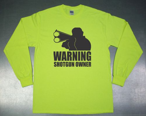 HI VIS Hunting- CONSTRUCTION - BIKER - HUNTING T shirt LS Safety Green L-XL-XXL