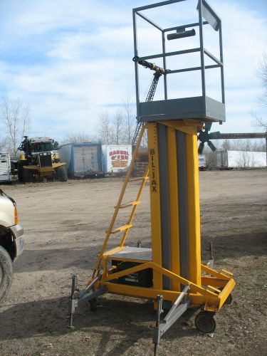 workforce Biljax manlift sissor lift bucket lift fits through 30in x 80in door
