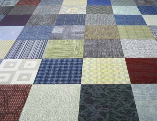 19.7&#034; x 19.7&#034; mix-n-match assorted random carpet tile lot of 20pcs = 54 sq.ft. for sale