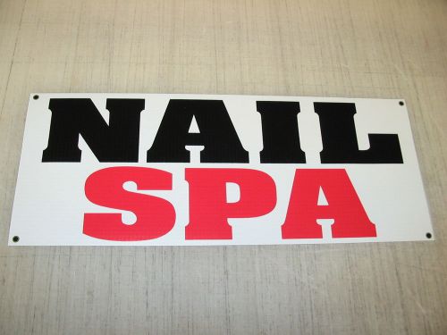 NAIL SPA Banner Sign NEW XL Extra Large Size 4 Solar Nail Shop or Hair Salon Tip
