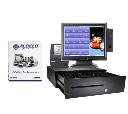 Aldelo PRO Restaurant Bar Pizza POS All-In-One Station NEW