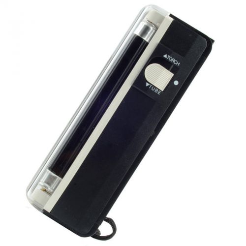New Black 2in1 Handheld Torch Portable UV Light BU Money Detector Lamp Pen Y5RG
