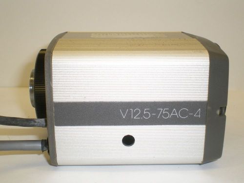VICON V12.5-75AC-4 CCTV MOTORIZED TV ZOOM LENS 1:1.2 12.5-75