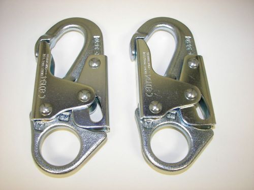 Two buckingham double locking rope snap hook fall arrest 5000 lb 1714 for sale