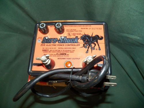 ELECTRIC FENCE SURE-SHOCK CHARGER NEW, UP TO 6 MILES