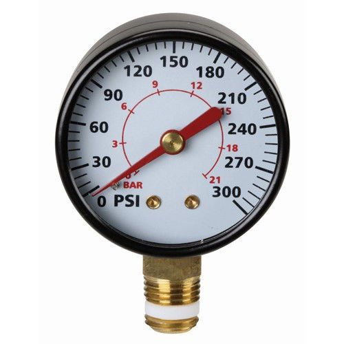 Regulator accessory 300 psi dry gauge 0-300 psi pressure range, 1/4&#034; thread size for sale