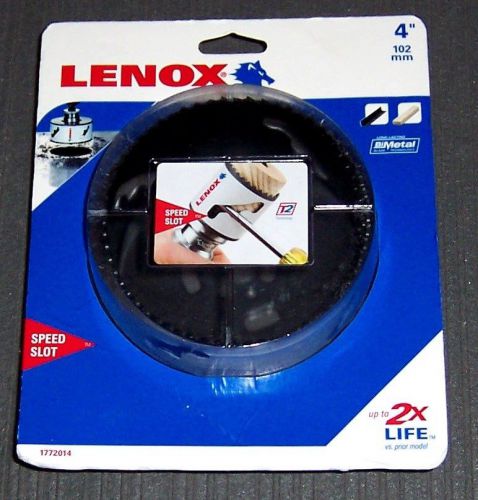 Lenox Tools 1772014 4&#034; Bi-Metal Speed Slot Hole Saw