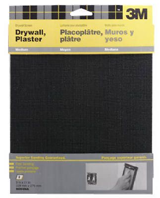 3M, 8 Pack, 9&#034; x 11&#034;, Medium, Drywall / Plaster Sanding Screen, Open Mesh