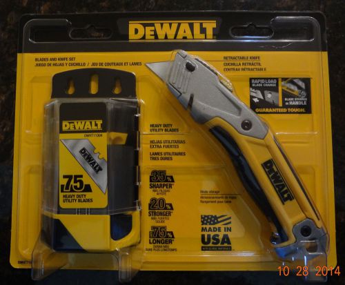 Dewalt Utility Knife and Blades (75-Pack) combo New Blade 75