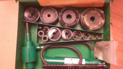 Good used greenlee 7310sb slug-buster kit fully serviced by certified technician for sale