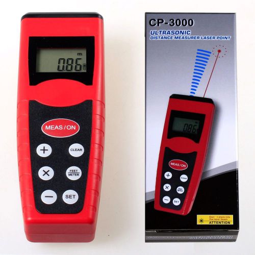 Ultrasonic distance measure measurer with laser pointer meter 0.90-18m cp3000 for sale
