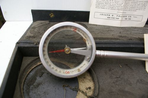 VINTAGE MAGNETIC DIPPING NEEDLE COMPASS JOS. G. POLLARD CO.