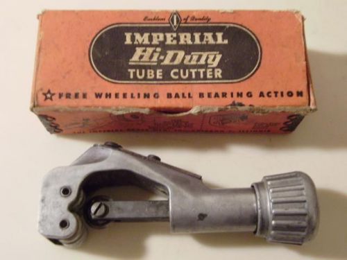 Vintage Imperial Hi-Duty Tube Cutter 274-F 1/8&#034; to 1&#034; OD Tubing &amp; Box