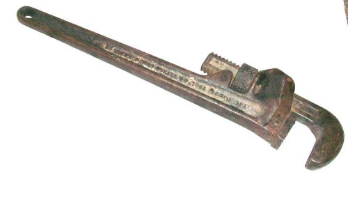 18&#034;  Ridgid steel pipe wrench tool