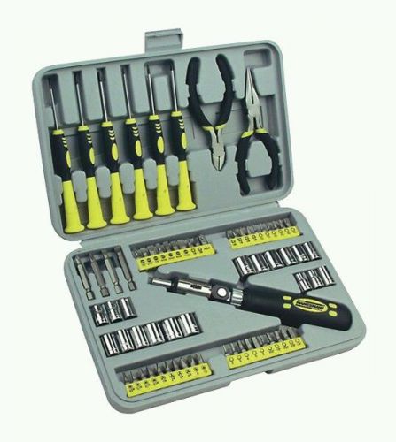 Bit set socket screwdriver ratchet kit professional 75 pc mannesmann germany. for sale