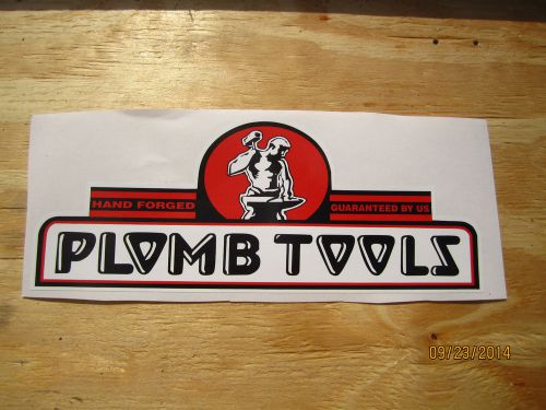 Proto Tools Decal vintage type PLUMB Tools EXTRA Large Decal Free small decal al