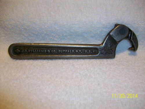 Williams 471 3/4&#034; - 2 in Adjustable Spanner Wrench Machinist Tool Box Find Metal