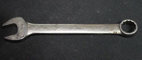 Snap on 9/16&#034;combination wrench oex-180 usa z with personal markings for sale