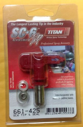 Titan 661-425 662-415 SC-6 Reversible Airless Spray Tip and Seal Size 425