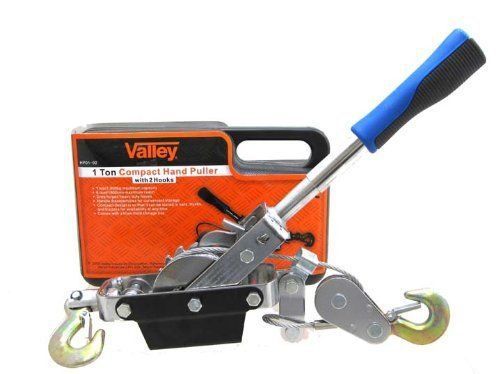 VALLEY 1 TON COMPACT HAND POWER PULLER PORTABLE HAND POWERED WINCH HP01-02