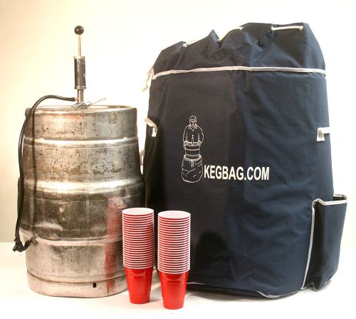 Original kegbag - insulated beer keg cooler - dark navy blue for sale