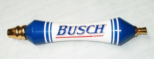 Busch Tall Red/ White/ Blue 2-Logo Signature Beer Tap Handle