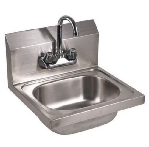 New gsw hs-1615wg 16&#034; x 15&#039; wall mounted hand sink with gooseneck no lead faucet for sale
