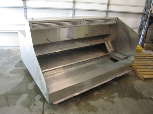 69&#034; stainless steel restaurant exhaust hood ansul ready &amp; includes filters for sale