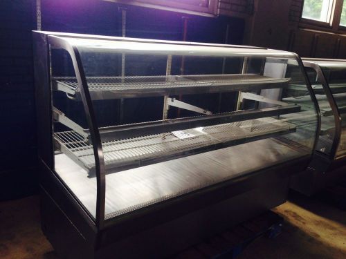 Custom Cool CGB77B Curved Glass Stainless Steel - Bakery Display Lighted Case