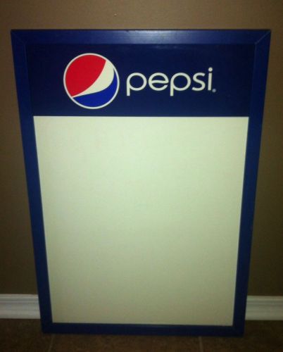 Pepsi Restaurant Menu Board Sign (Wood Frame) ~ 26&#034;L x 18&#034;W ~ Pre-Owned