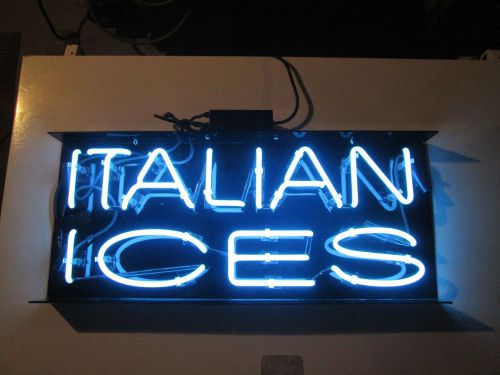ITALIAN ICE NEON SIGN 30&#034;x13&#034;