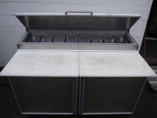 Silver king skpz60 60” refrigerated pizza prep table great condition for sale
