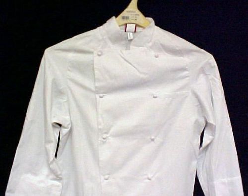 Dickies white grand master chef coat jacket 36 new cw070101 egyptian cotton for sale