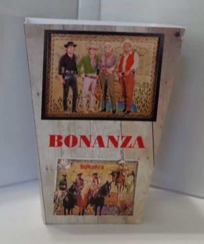 BONANZA POPCORN BOX # 2. PONDEROSA. LANDON, ROBERTS, BLOCKER, GREENE. FREE SHIP