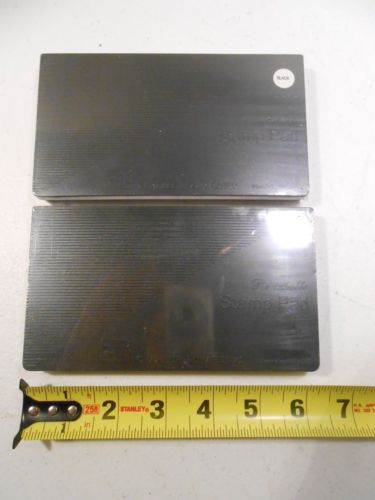 Lot of (2) Charles Leonard Co. Foam Ink Pad,Size 2 Nontoxic, Reinkable, Black