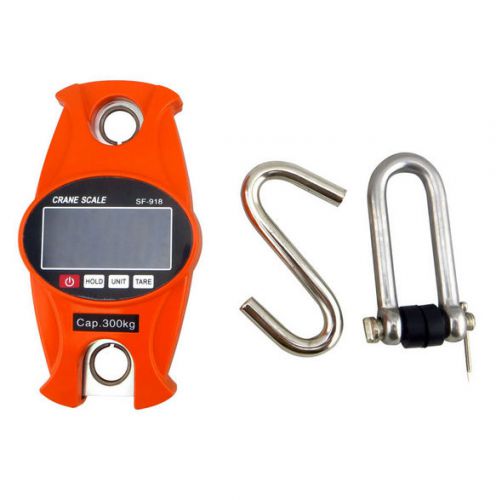 300kg 0.3 t electronic digital portable hanging crane scale lcd display for sale