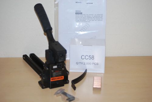 Unicatch c-5/8&#034;/c3/4&#034; manual carton closing box stapler w/1 box c-5/8&#034; staples for sale