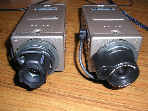 CCTV Panasonic BL-204 camera w/Lens Qty. (2) Nice...